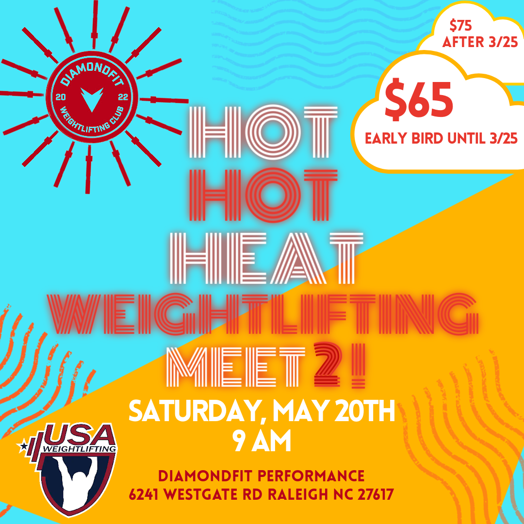 Hot Hot Heat Weightlifting Meet Poster