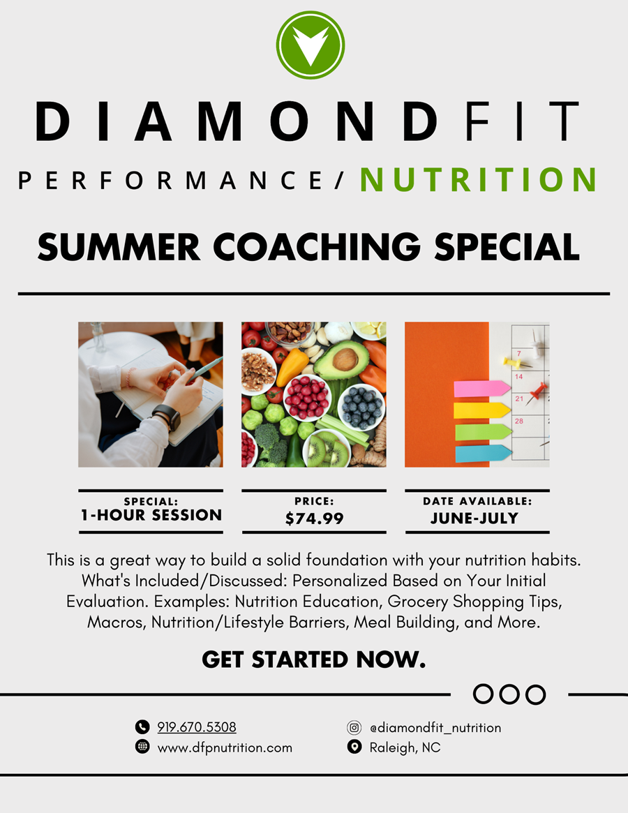 Summer Nutrition Coaching Info Flyer